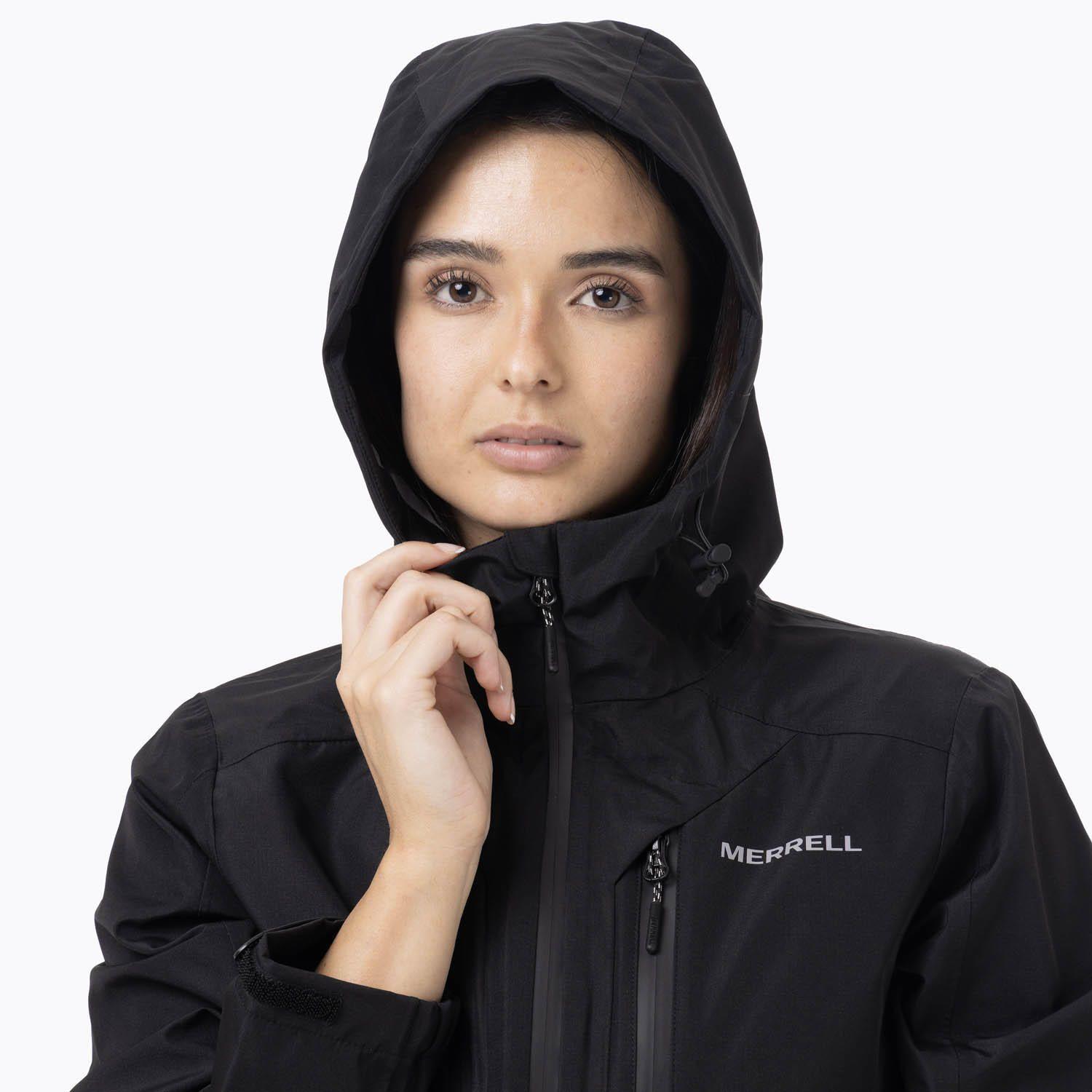 Impermeable Mujer Full Zipper Hardshell Negro-7