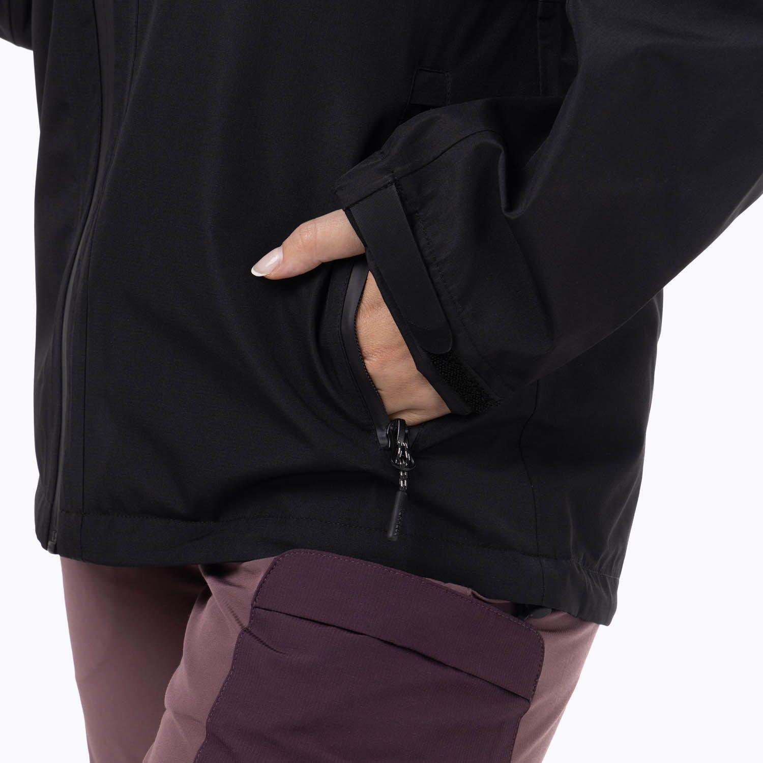 Impermeable Mujer Full Zipper Hardshell Negro-9