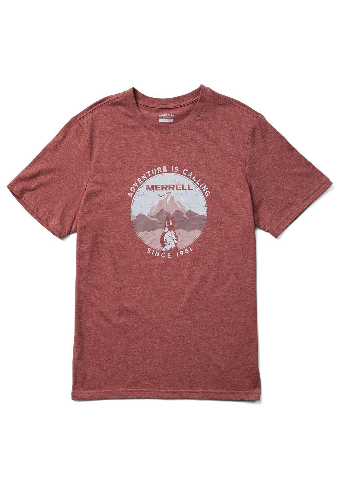 Polera Hombre Adventure is Calling Burdeo-0