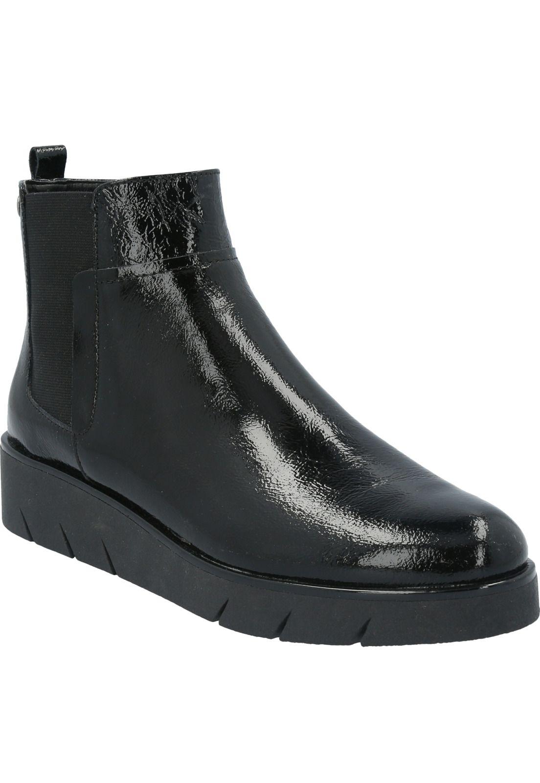 Botin Cuero Mujer Camdem Negro-0