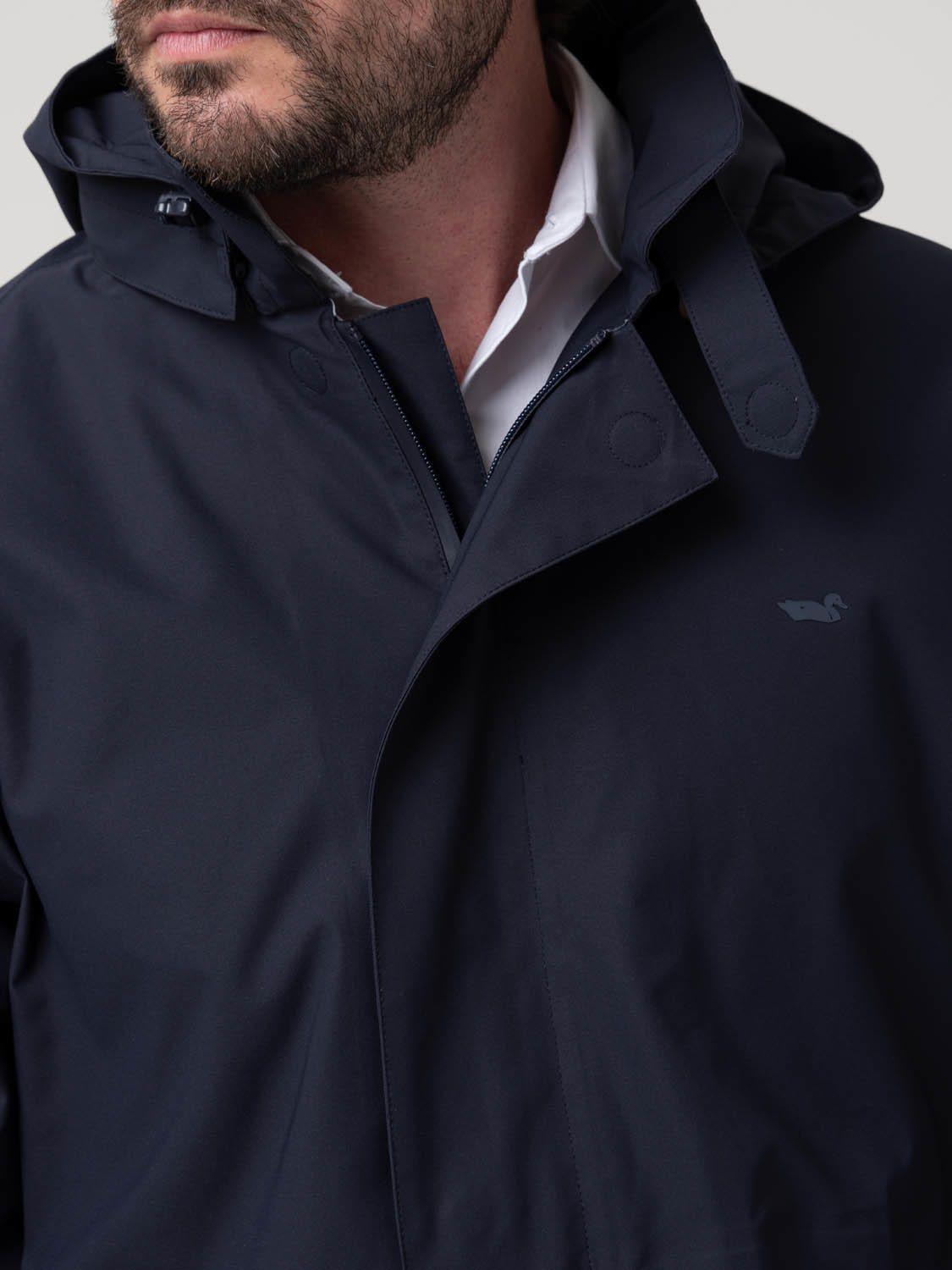 Impermeable Pet Reciclado Hombre Raincoat Azul-6