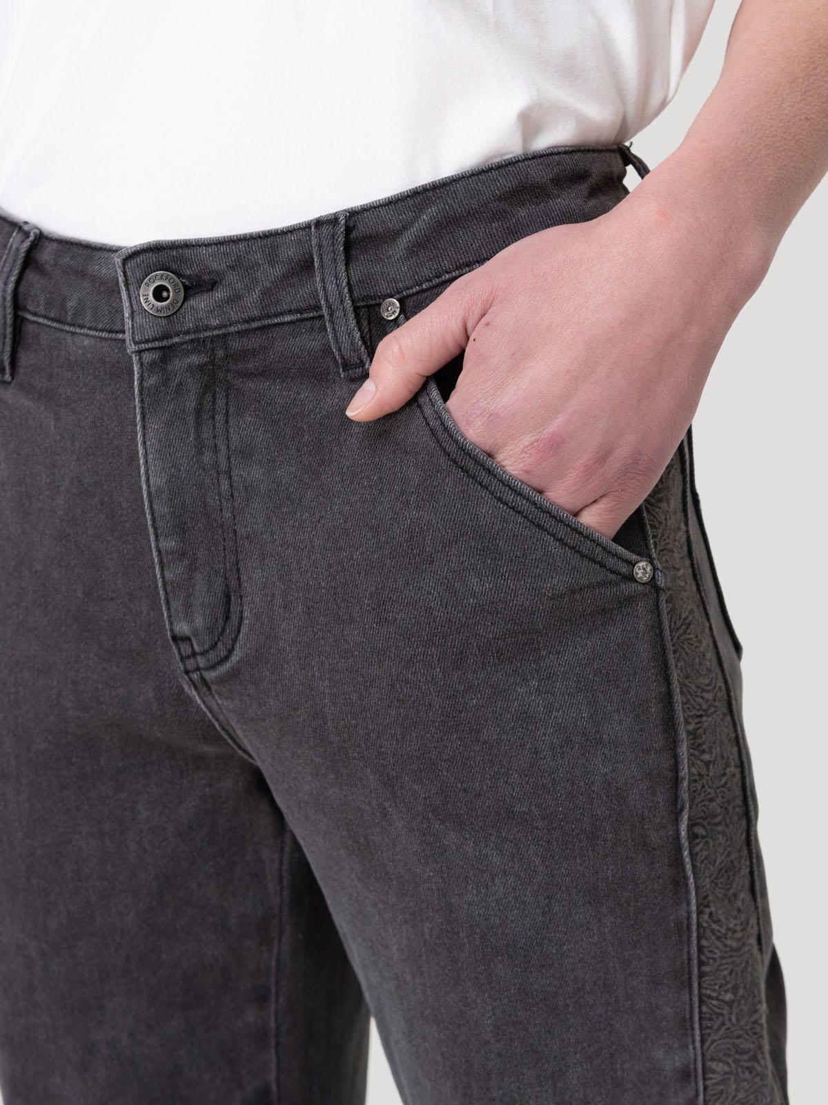 Jeans Fibras Recicladas Mujer Roots Gris-6