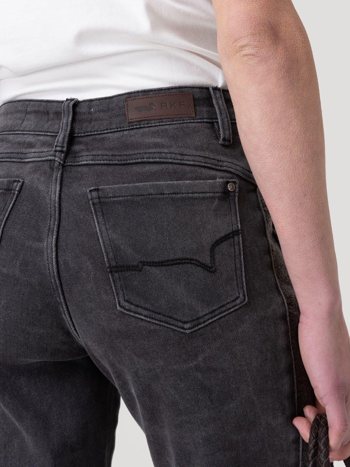 Jeans Fibras Recicladas Mujer Roots Gris-8