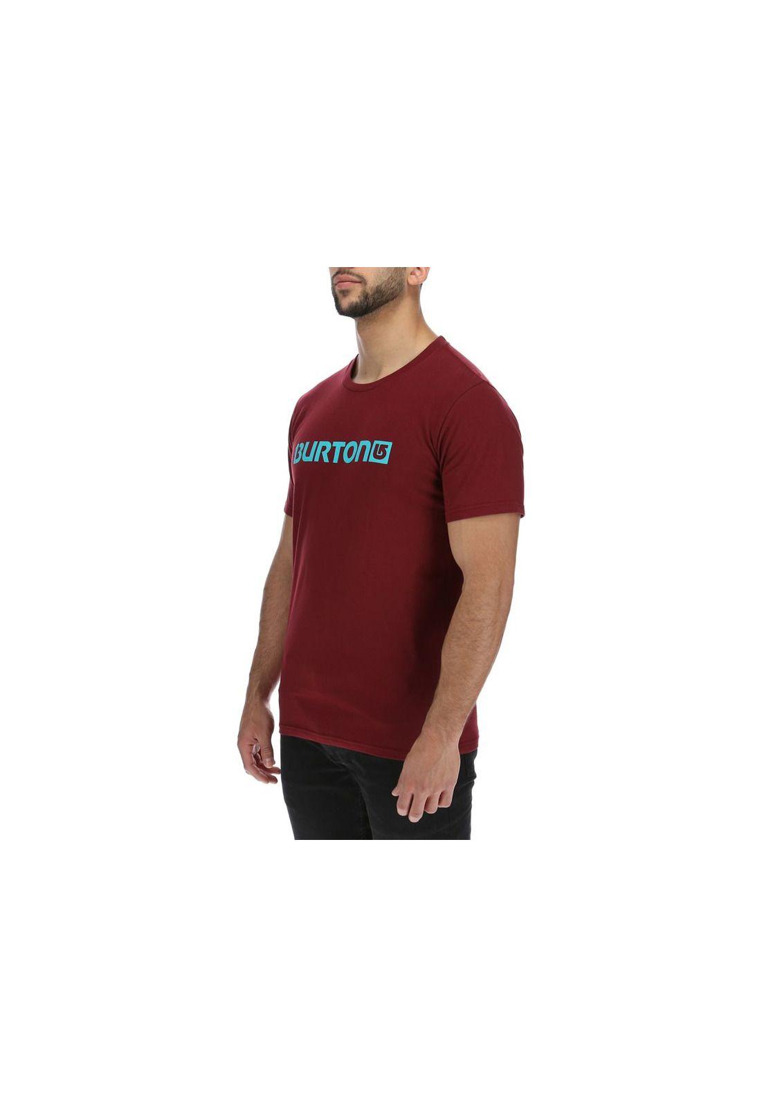 Polera M/C  Hombre Logo Horizontal Ii Burdeo-1
