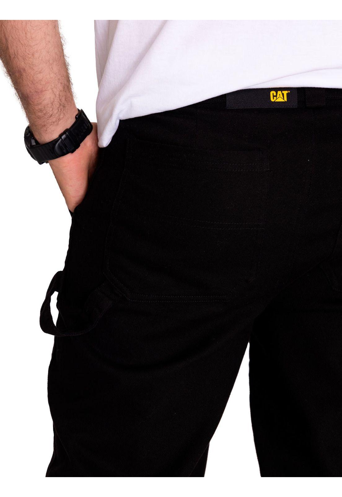 Pantalón Hombre Twill Carpenter Straight Negro-5