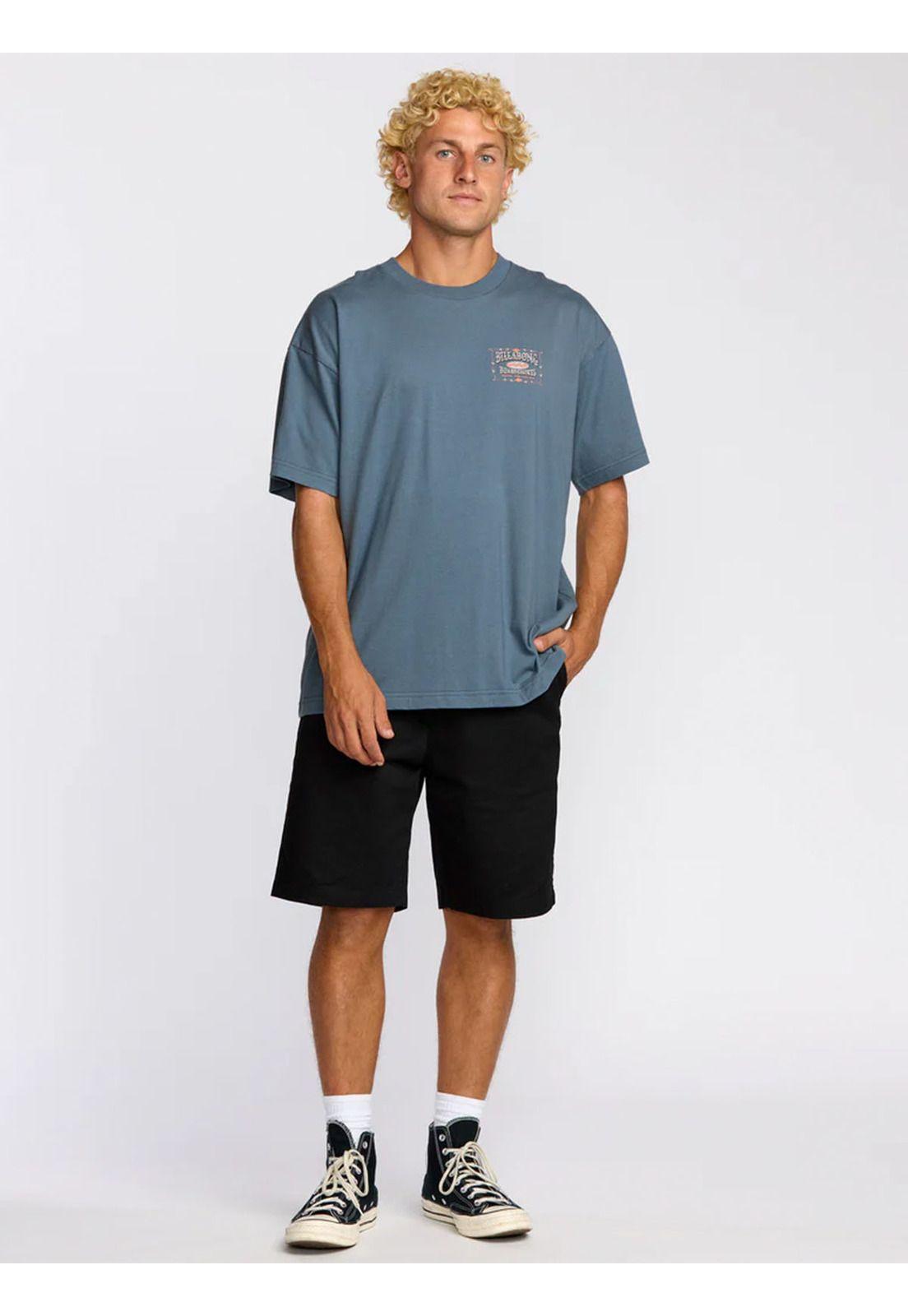 Polera M/C Hombre Double Spread Dg SS Azul-3
