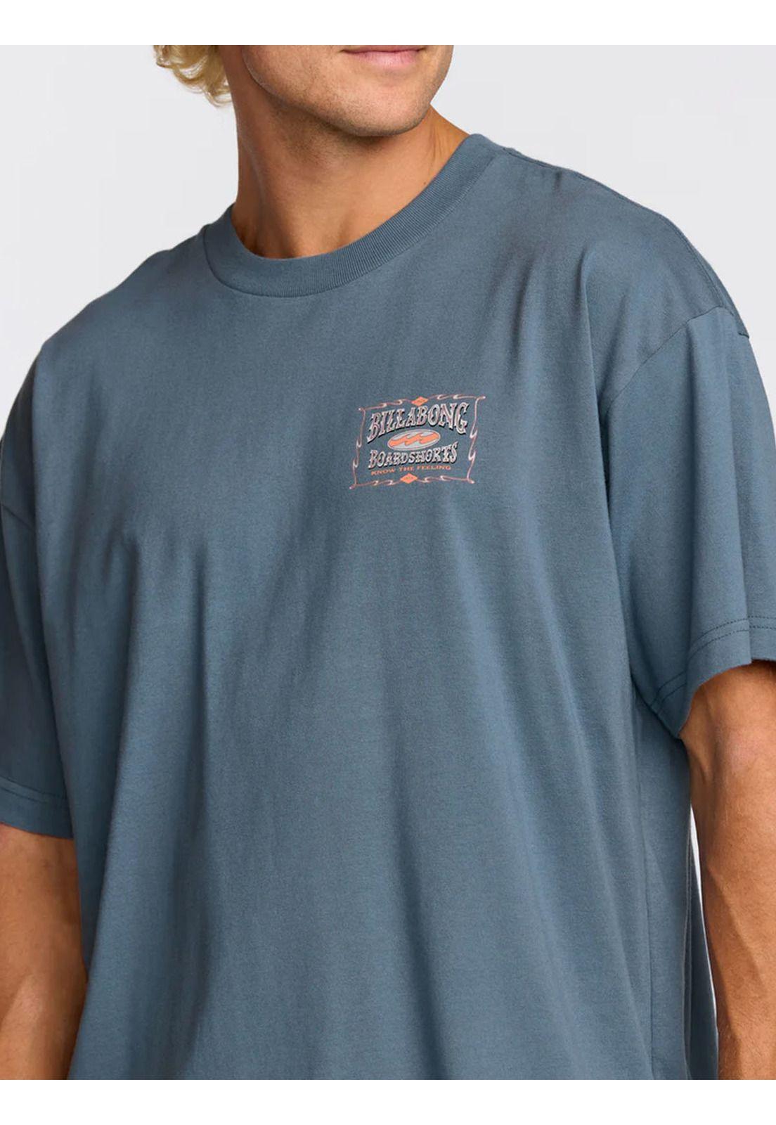 Polera M/C Hombre Double Spread Dg SS Azul-4