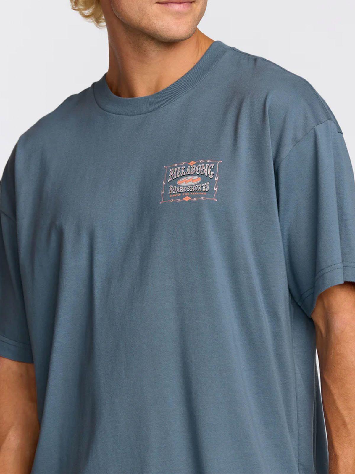 Polera M/C Hombre Double Spread Dg SS Azul-4