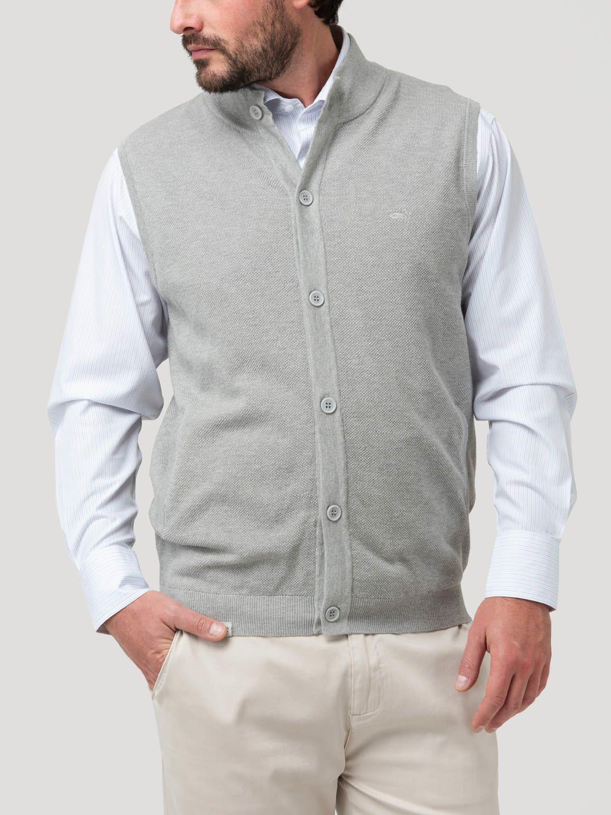 Sweater Algodón Orgánico Hombre Vera Gris-4