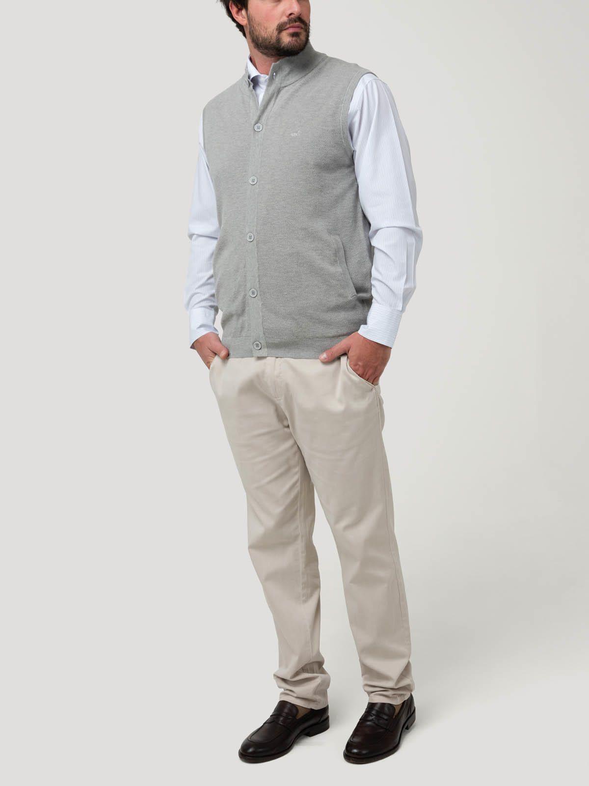 Sweater Algodón Orgánico Hombre Vera Gris-7