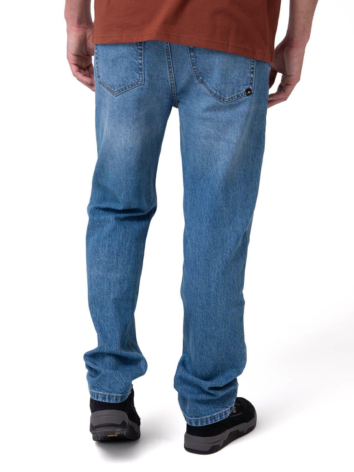 Jeans Rectos Mujer Confort Azul-1