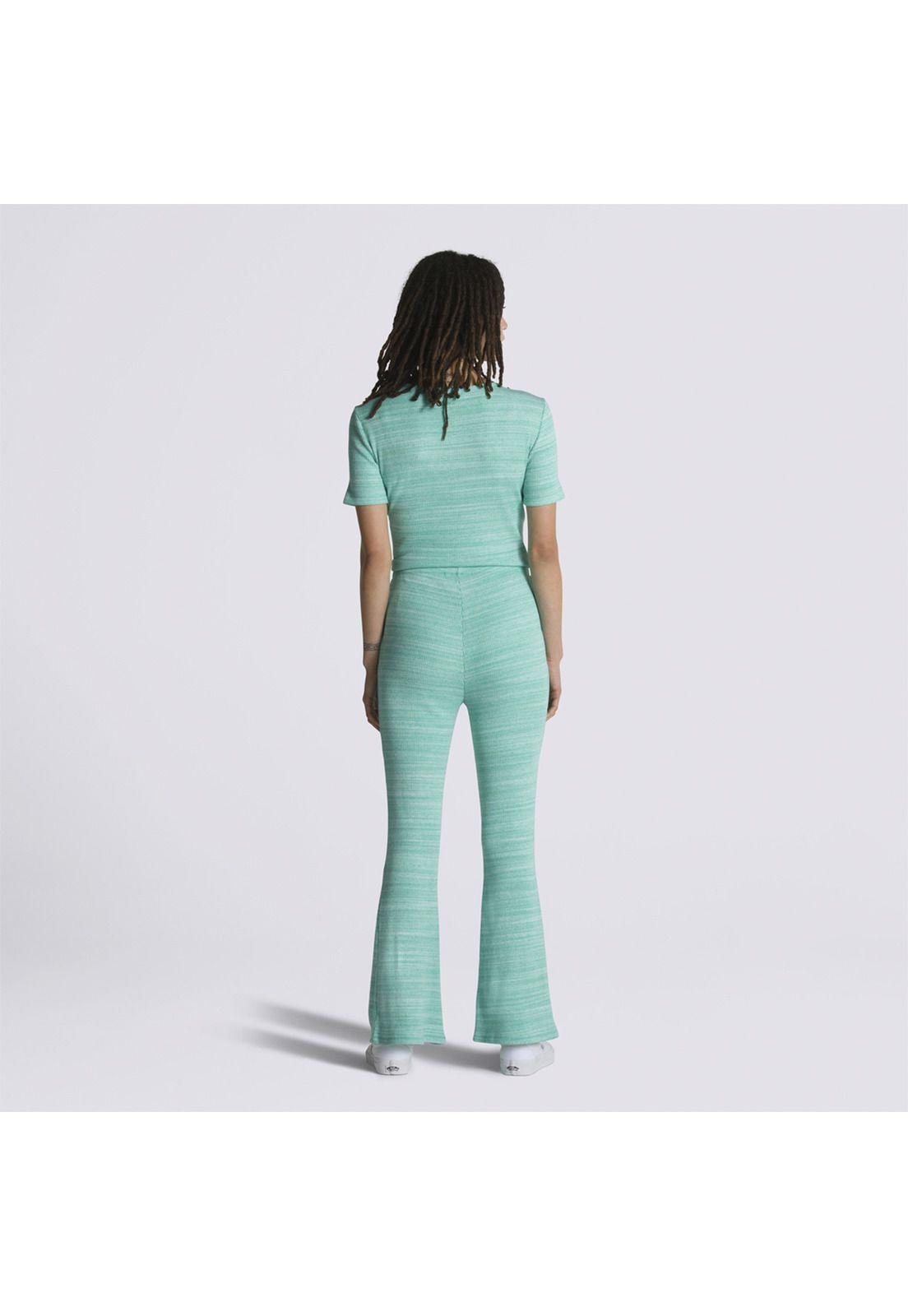 Calza Pantalón Cosmos Flare Pant Celeste Mujer-1