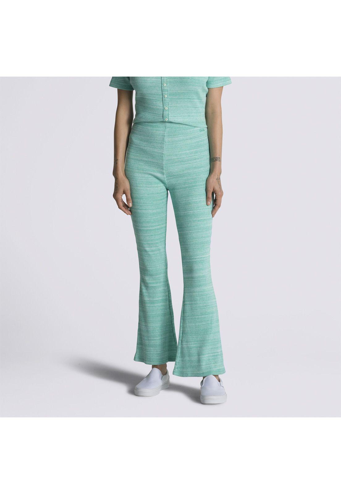 Calza Pantalón Cosmos Flare Pant Celeste Mujer-3