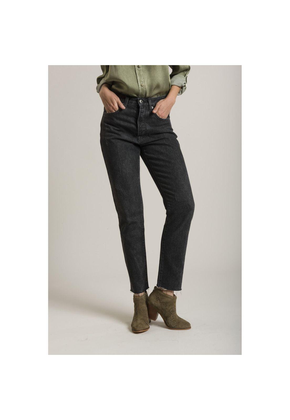 Jeans Vintage  Negro Rockford-1