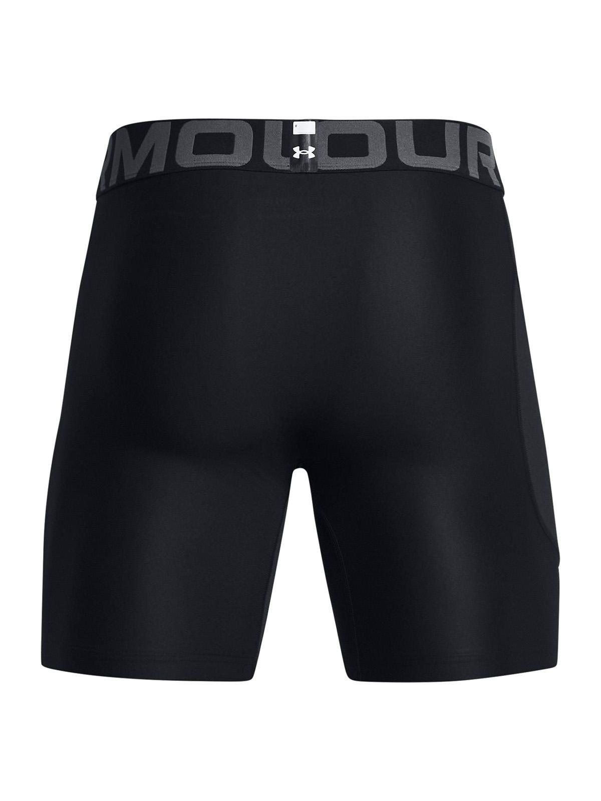 Calza Hombre Heatgear Armour Corta Negro-1