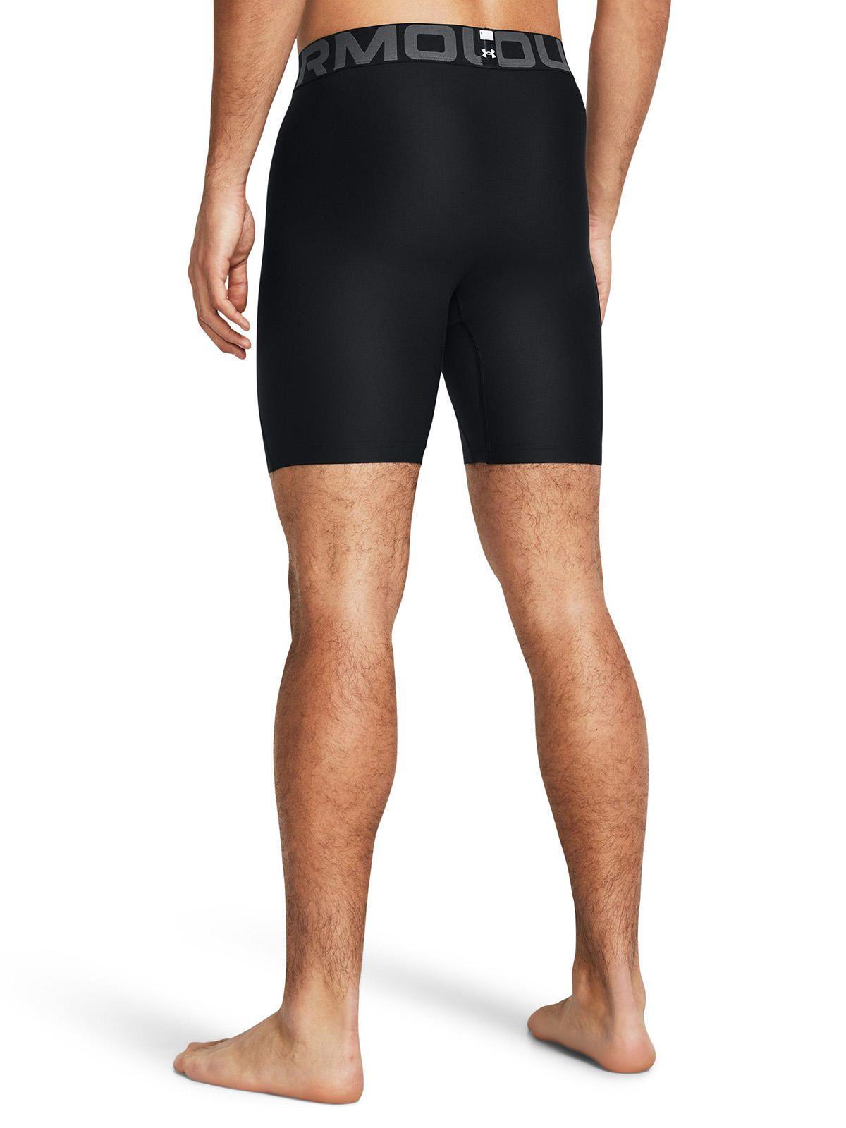 Calza Hombre Heatgear Armour Corta Negro-4