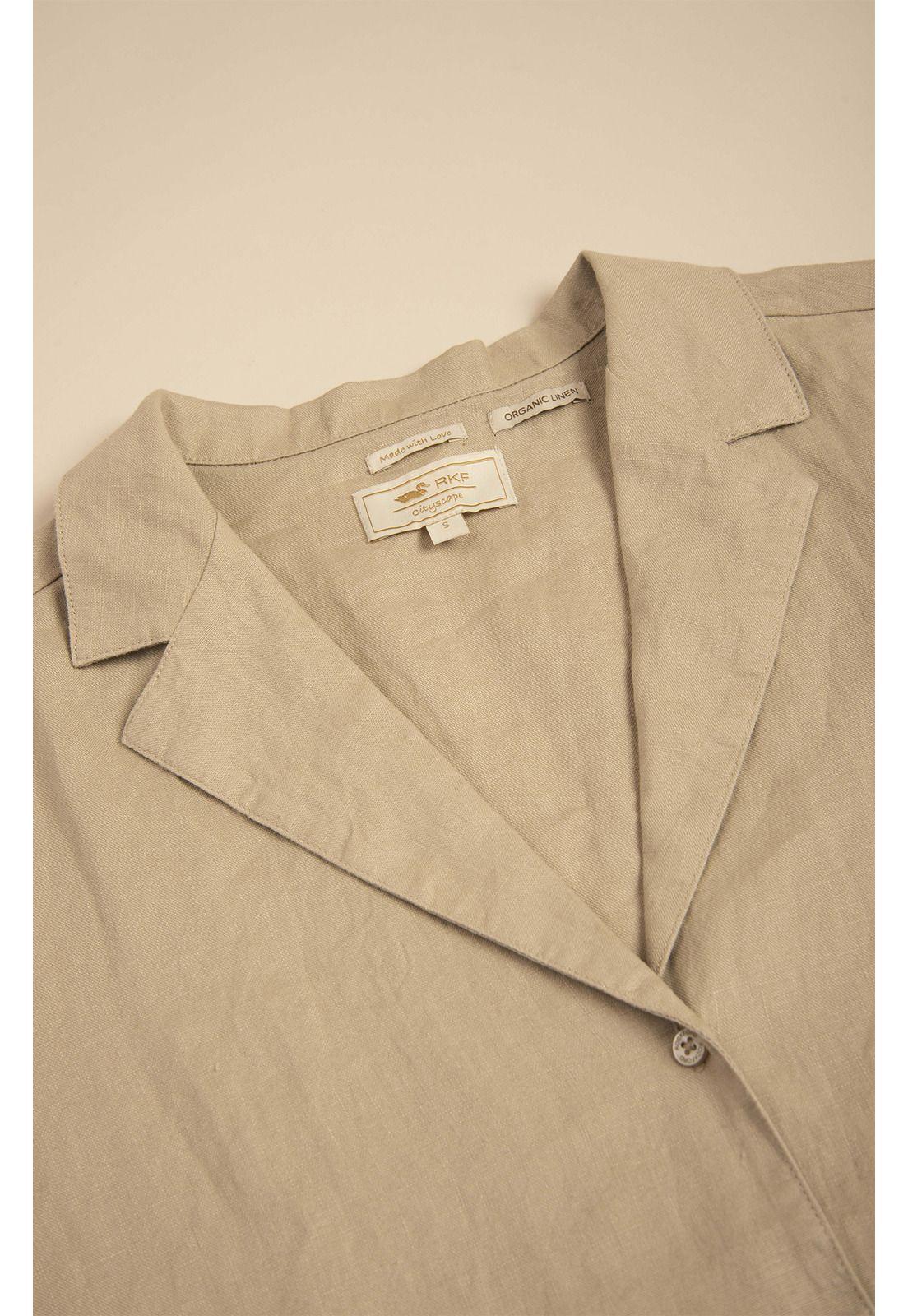 Blusa Lino Orgánico Mujer Gemma Arena-7