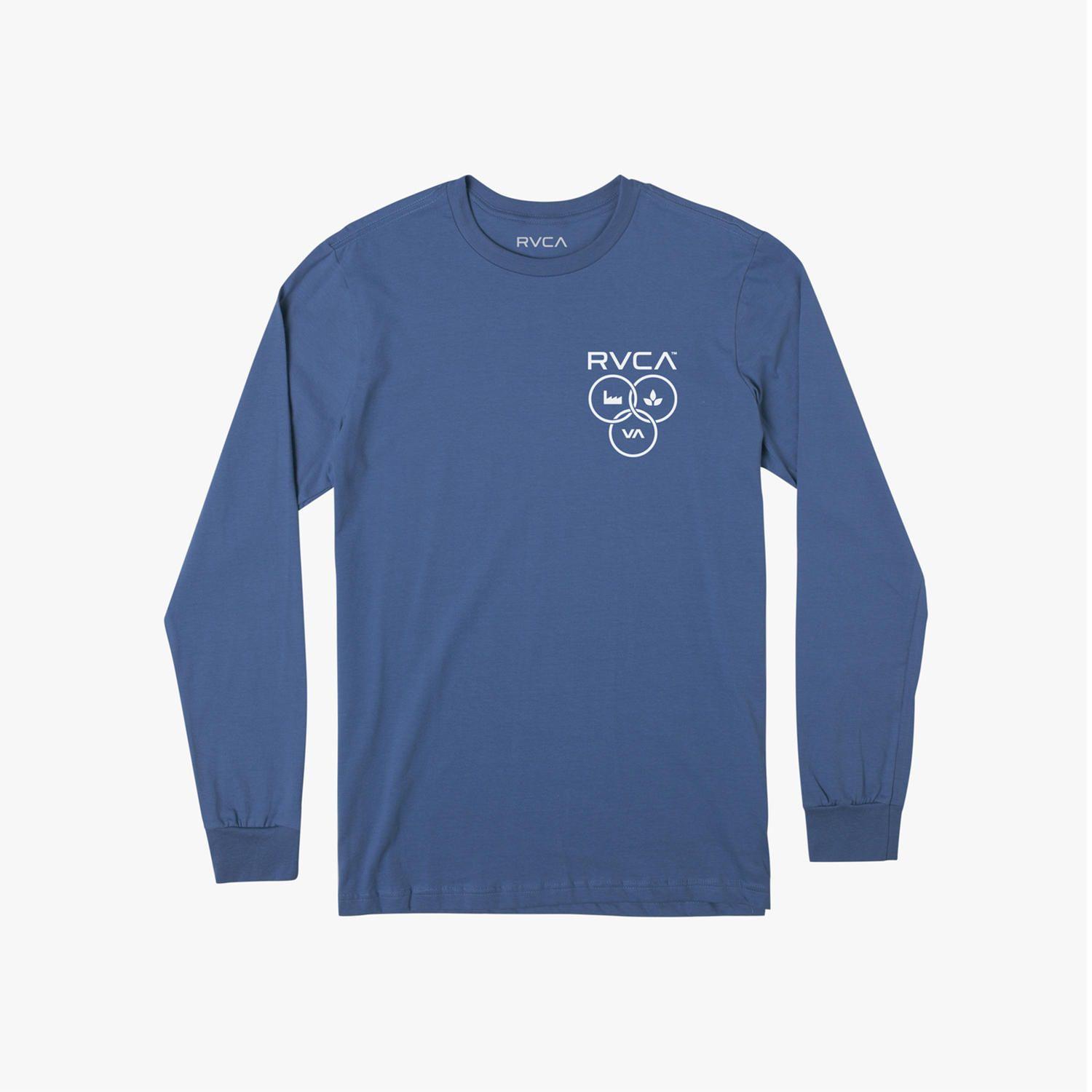 Polera M/C Hombre Trifecta Ls Azul-0