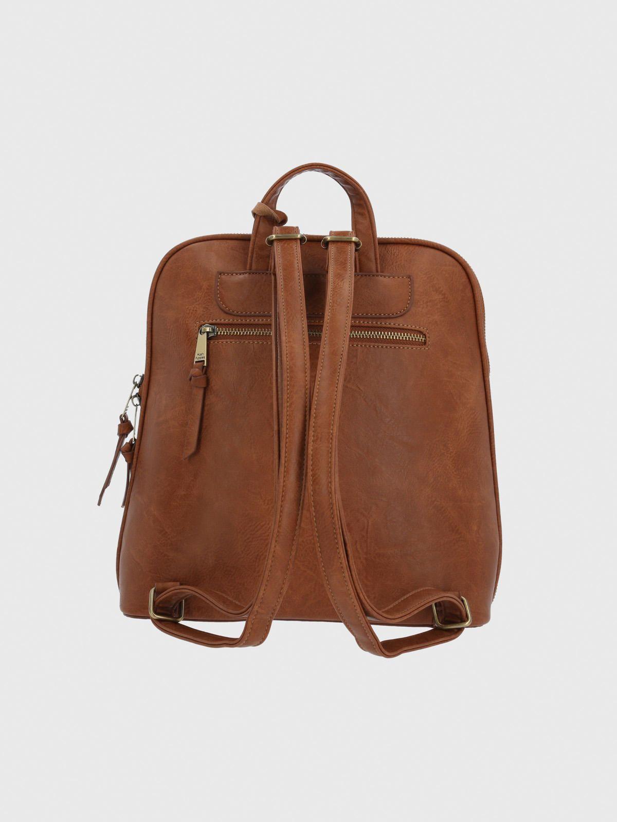 Mochila Ecocuero Mujer Leana Back Café-2