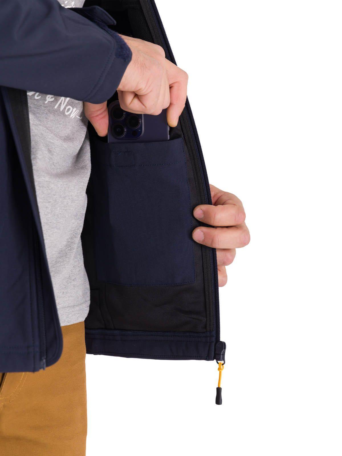 Chaqueta Essentials Softshell Hombre Azul-6