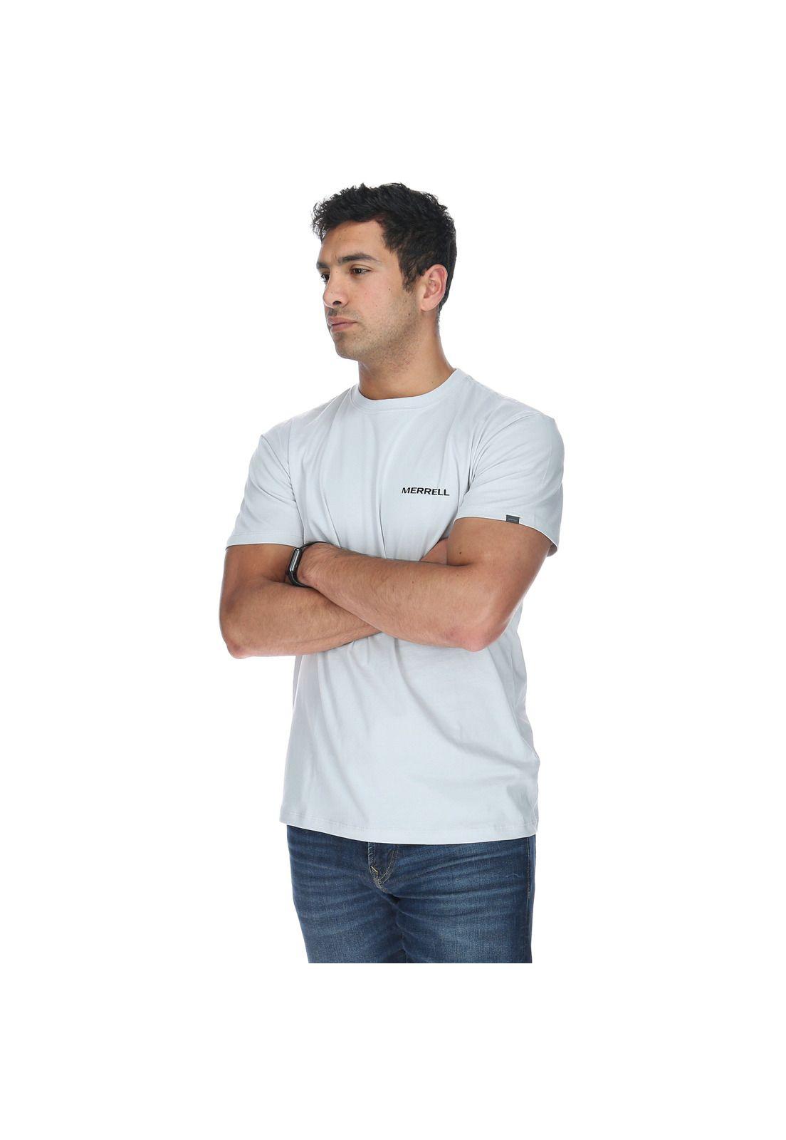 Polera M/C Hombre Jeep Tee Gris Claro-1