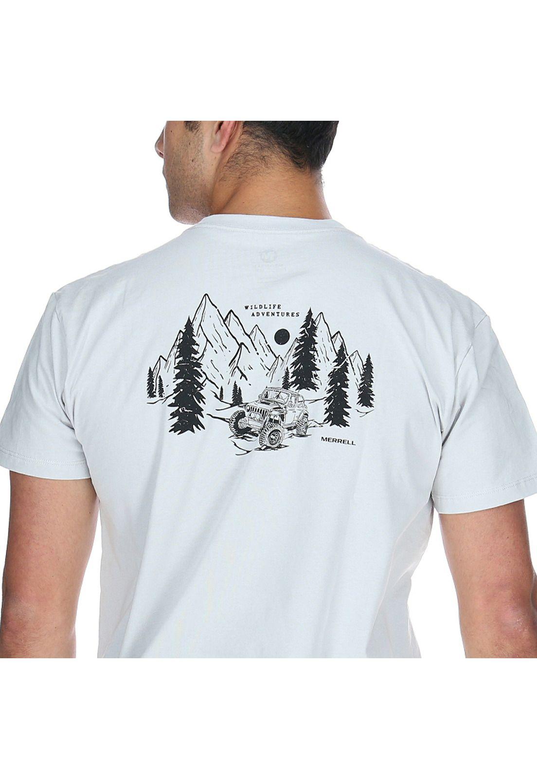Polera M/C Hombre Jeep Tee Gris Claro-3