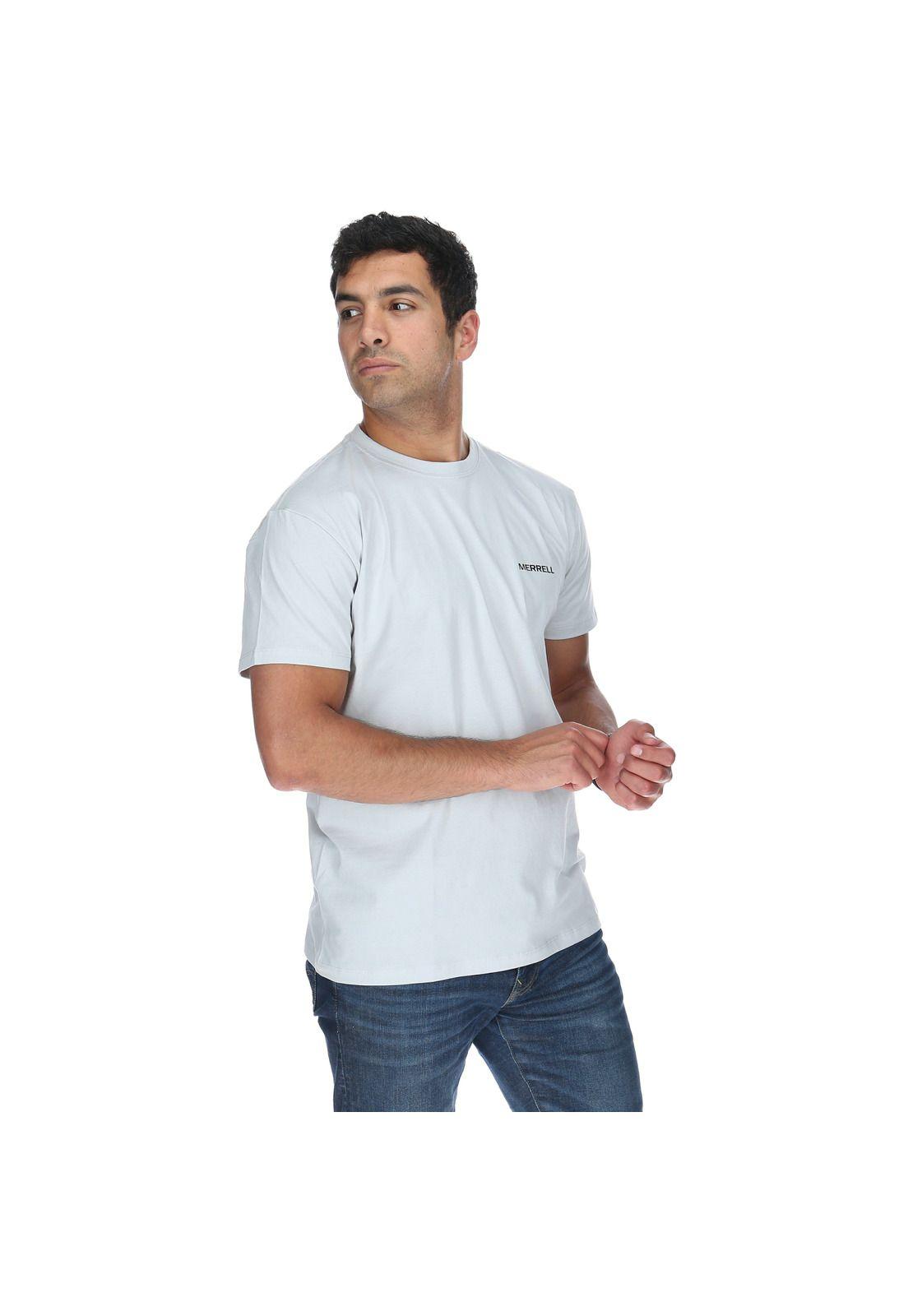 Polera M/C Hombre Jeep Tee Gris Claro-5