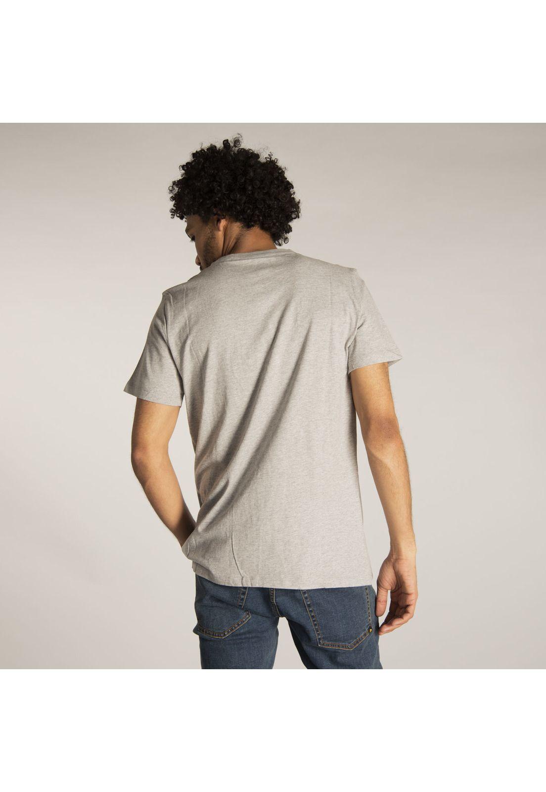 Polera M/C Hombre Work Hard Badge Tee Gris-2