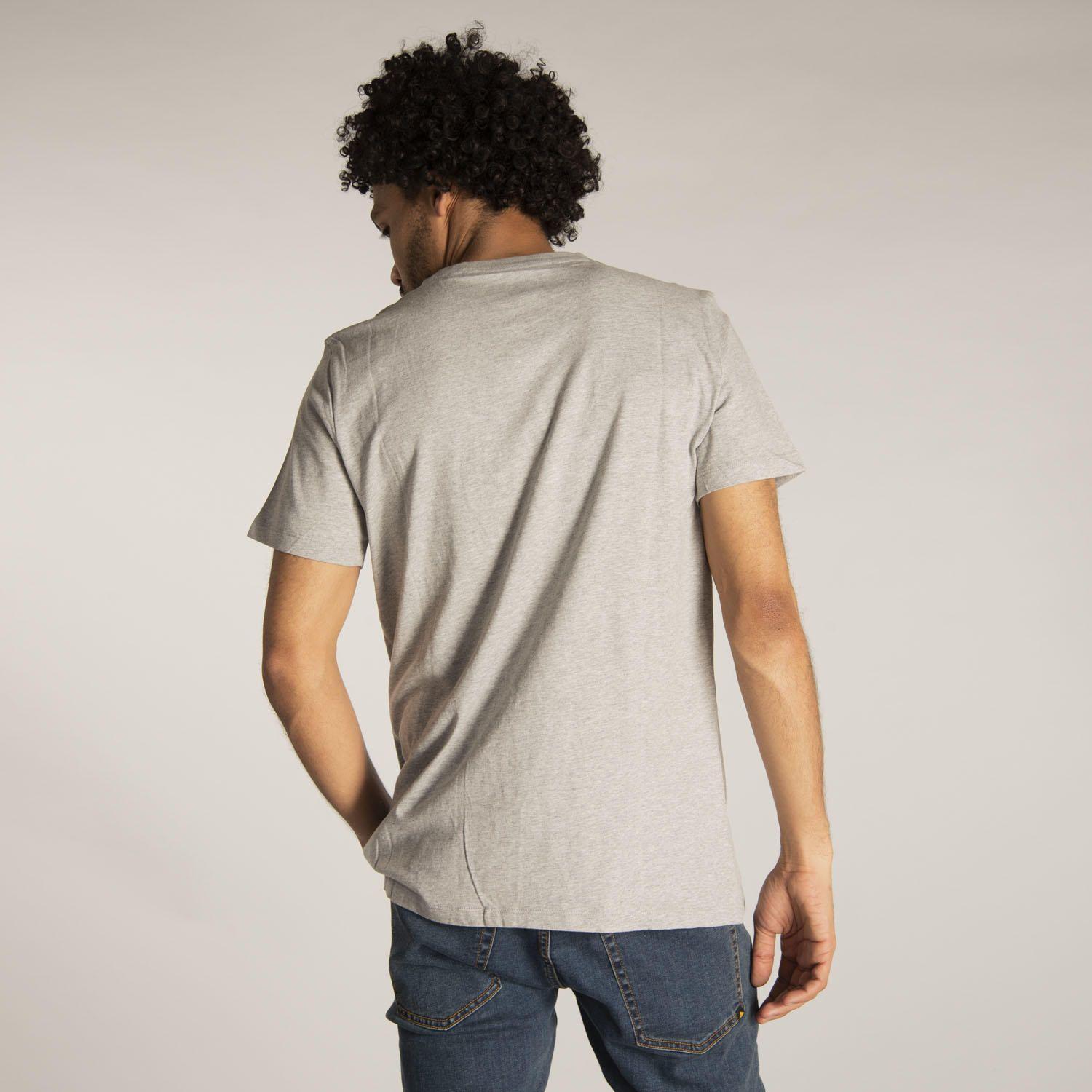 Polera M/C Hombre Work Hard Badge Tee Gris-2