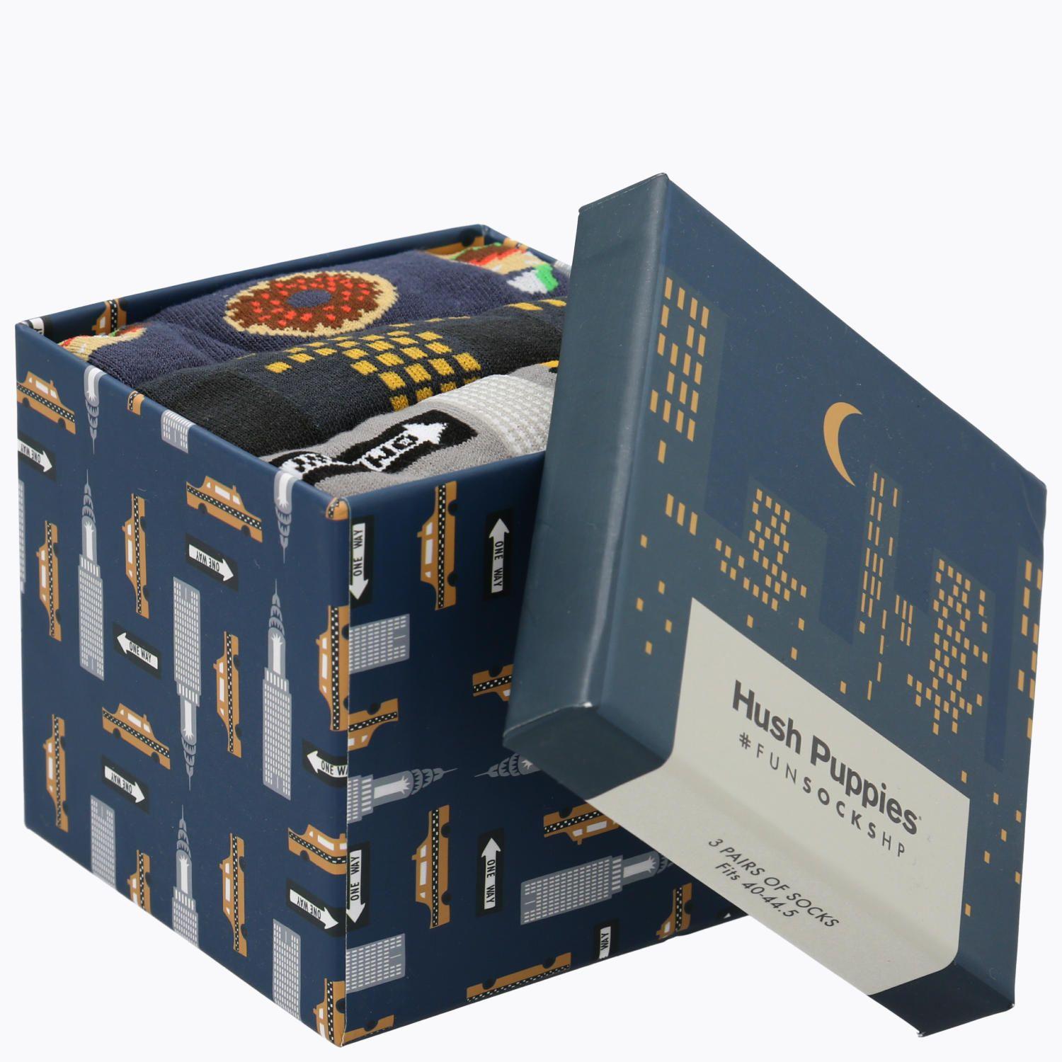 Pack 3 Calcetines Algodón Hombre Gift Nyc Multi-1