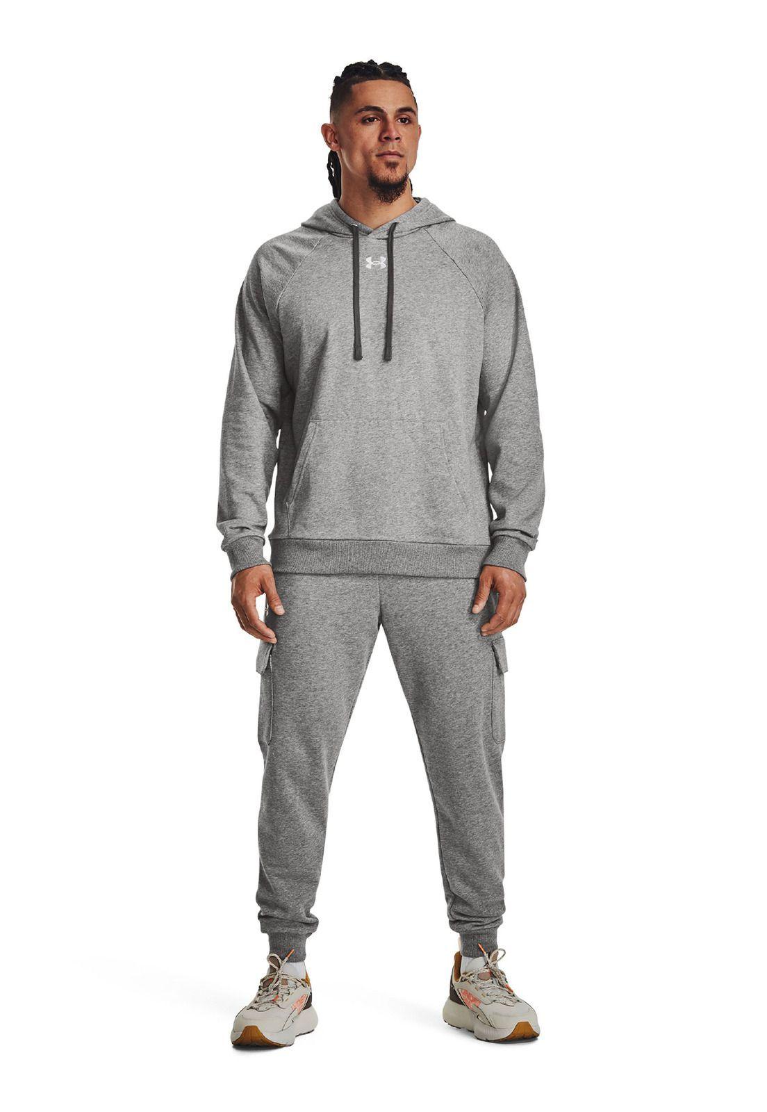 Polerón UA Rival Gris para hombre-5