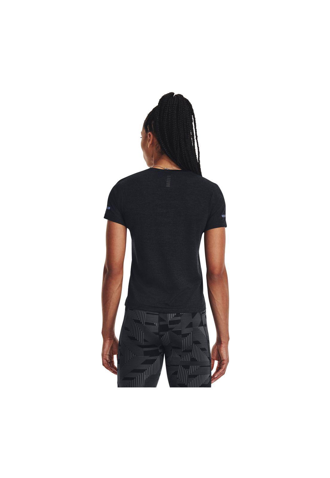 Polera M/C Running Seamless Stride Negro Mujer-4
