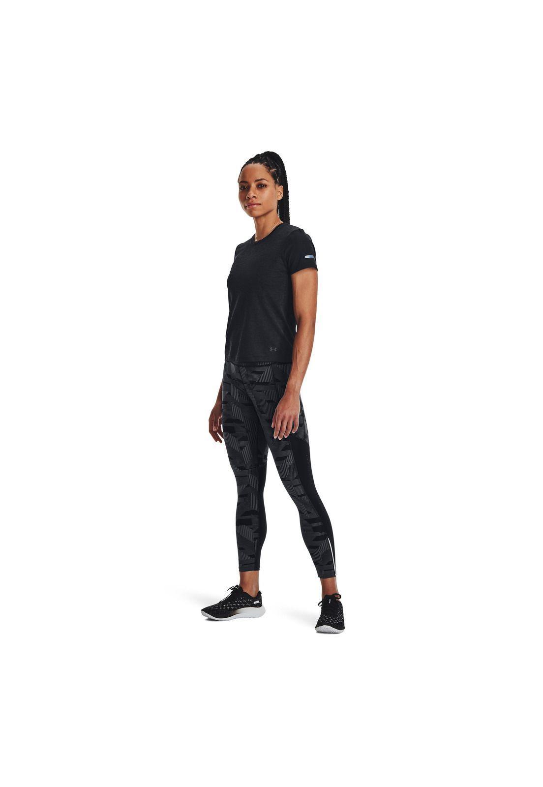 Polera M/C Running Seamless Stride Negro Mujer-5
