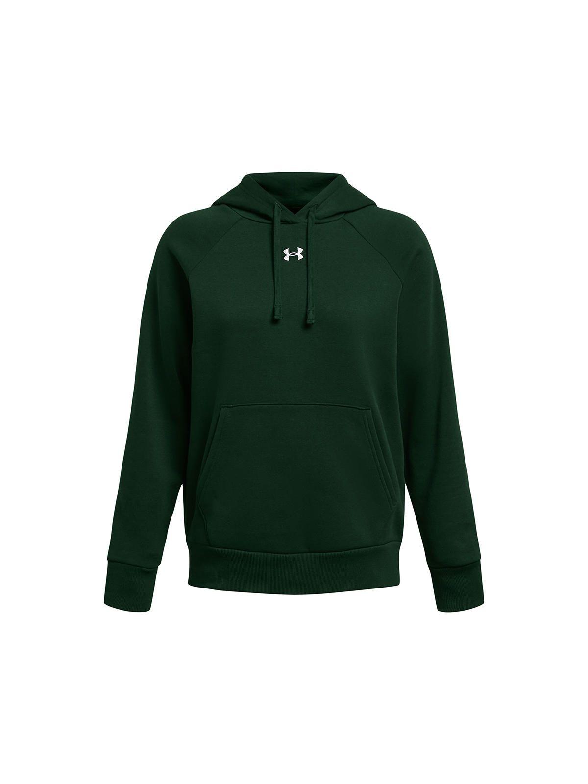 Polerón UA Rival Fleece Verde para mujer-0