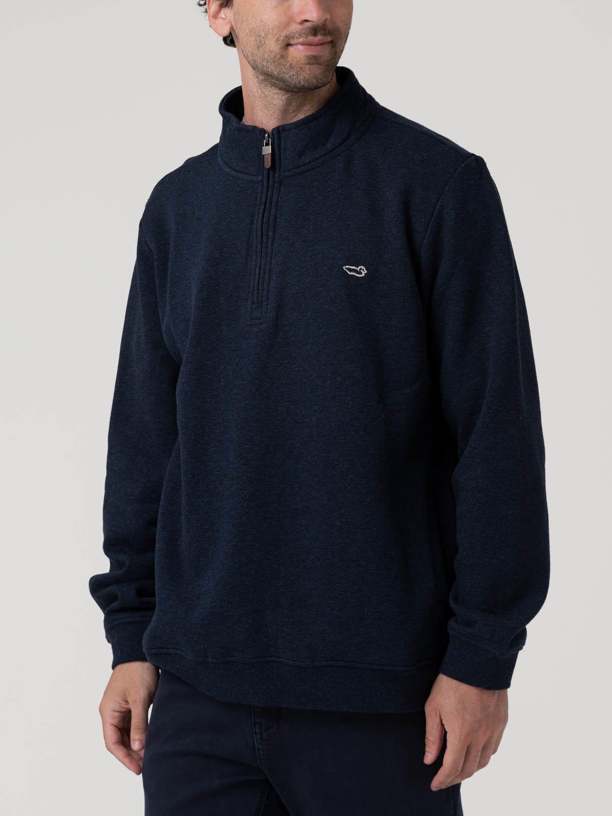 Polerón Algodón Orgánico Hombre Trenzo Azul-4