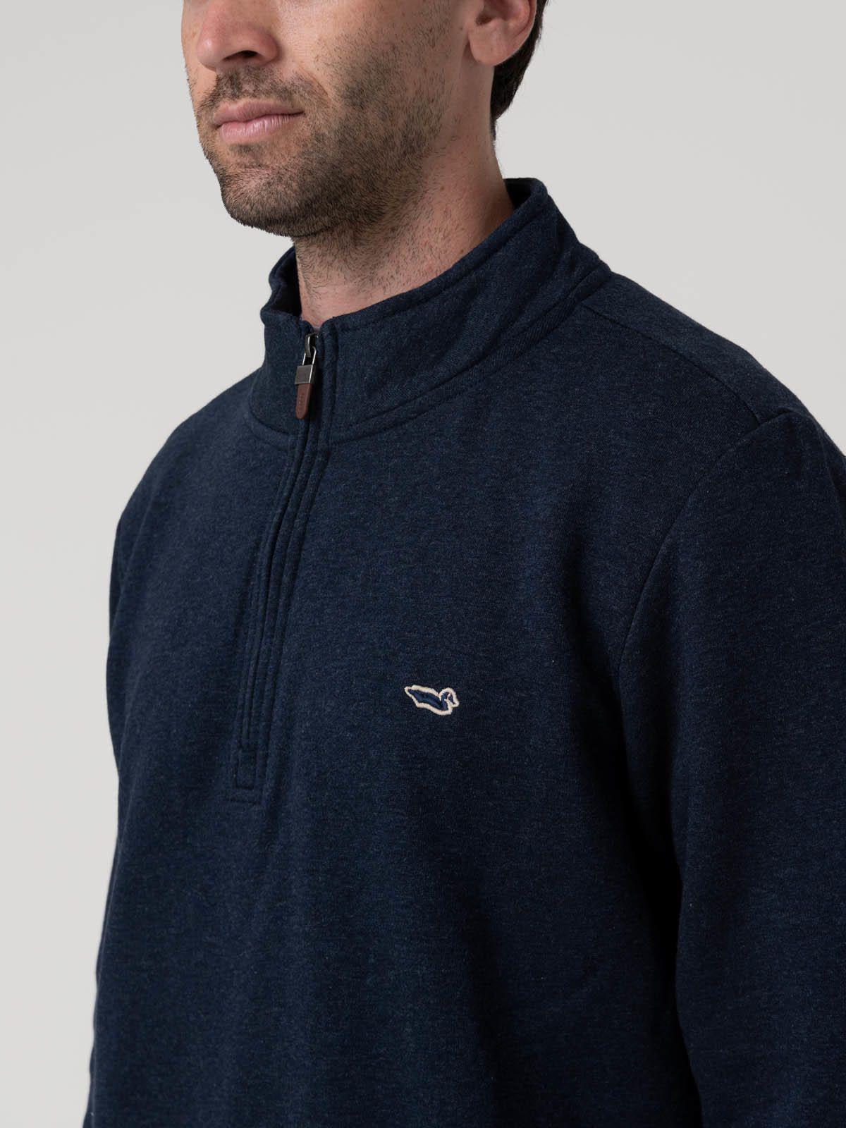 Polerón Algodón Orgánico Hombre Trenzo Azul-6