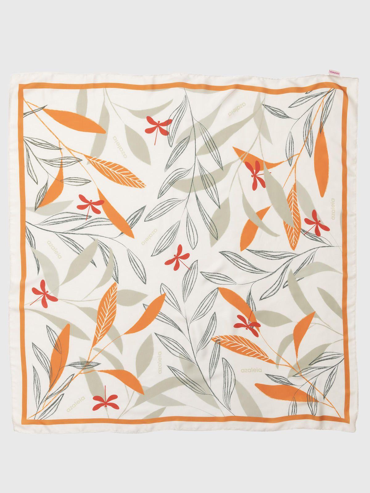 Pañuelo Beige Leaves Mujer-3