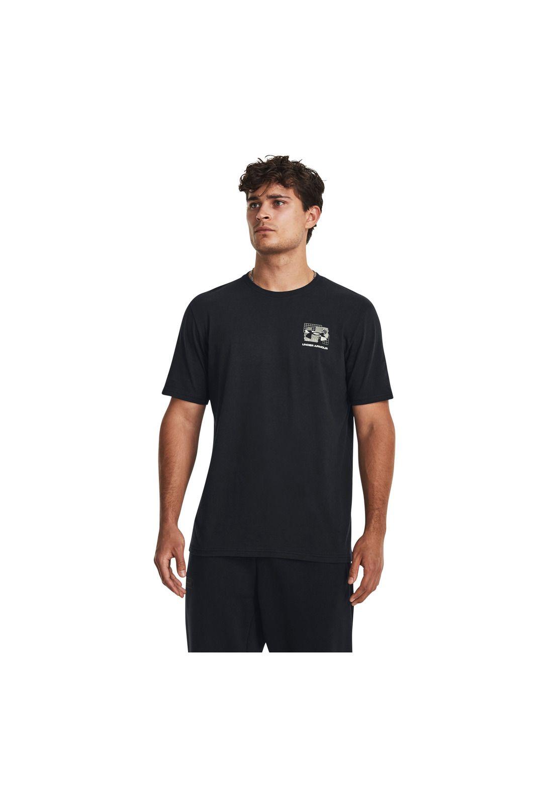 Polera UA Outdoor Tear Grid hombre Negro-3