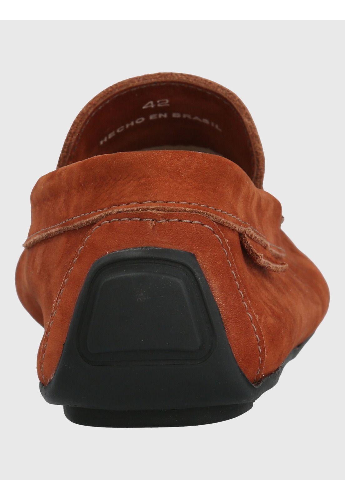 Mocasín Cuero Café Claro Hombre Blumenau -5