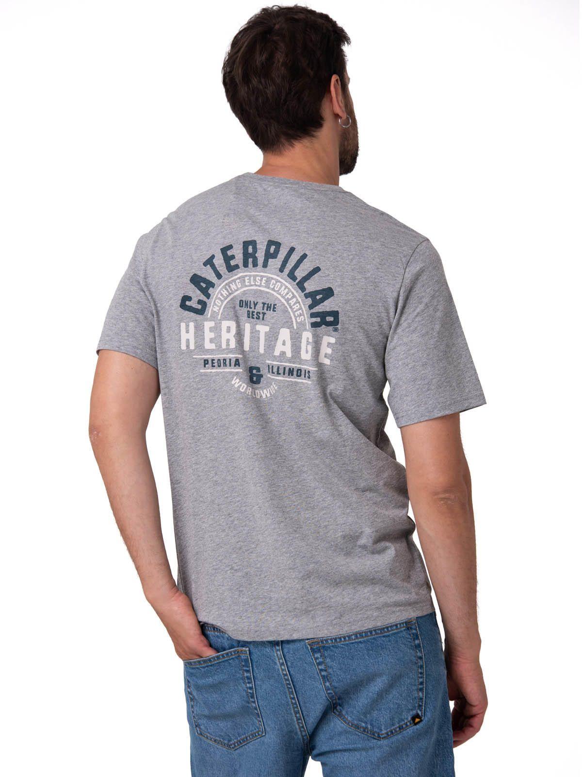 Polera Manga Corta Hombre Heritage Gris-1