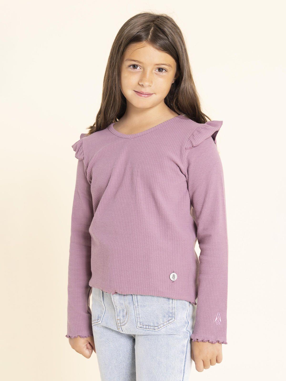 Polera Manga Larga Lupe Niña Morado-1