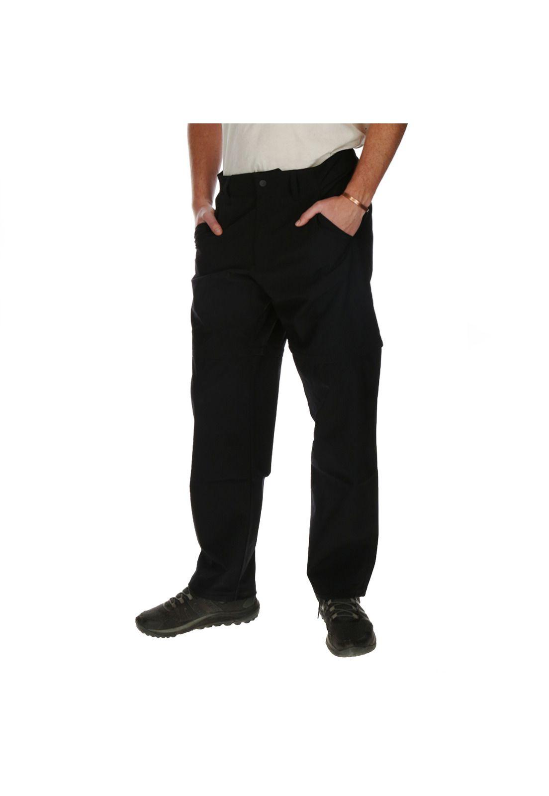 Pantalon Convertible Waterproof Negro-1