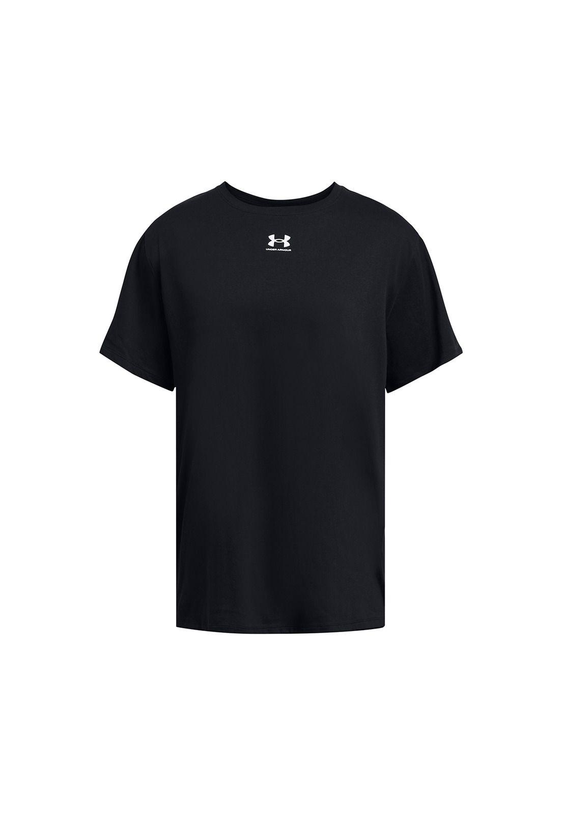 Polera manga corta UA Campus mujer Negro-0