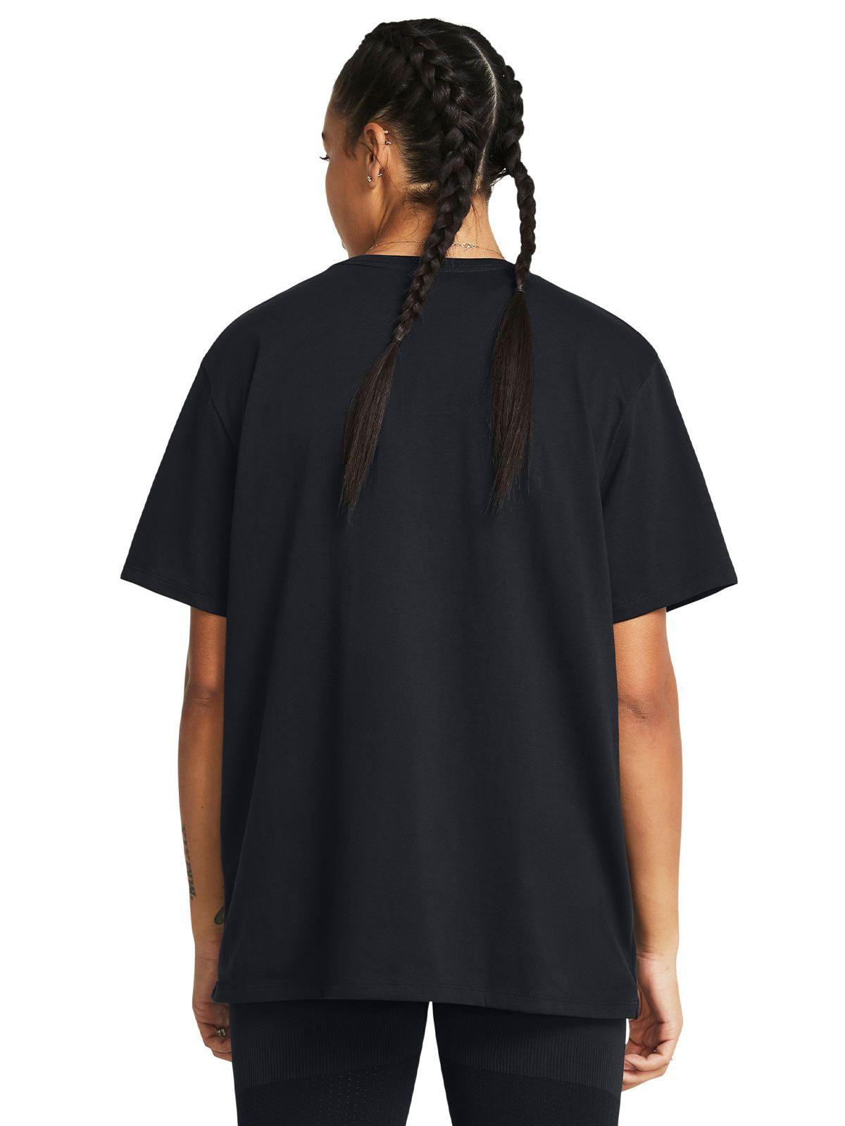 Polera manga corta UA Campus mujer Negro-4