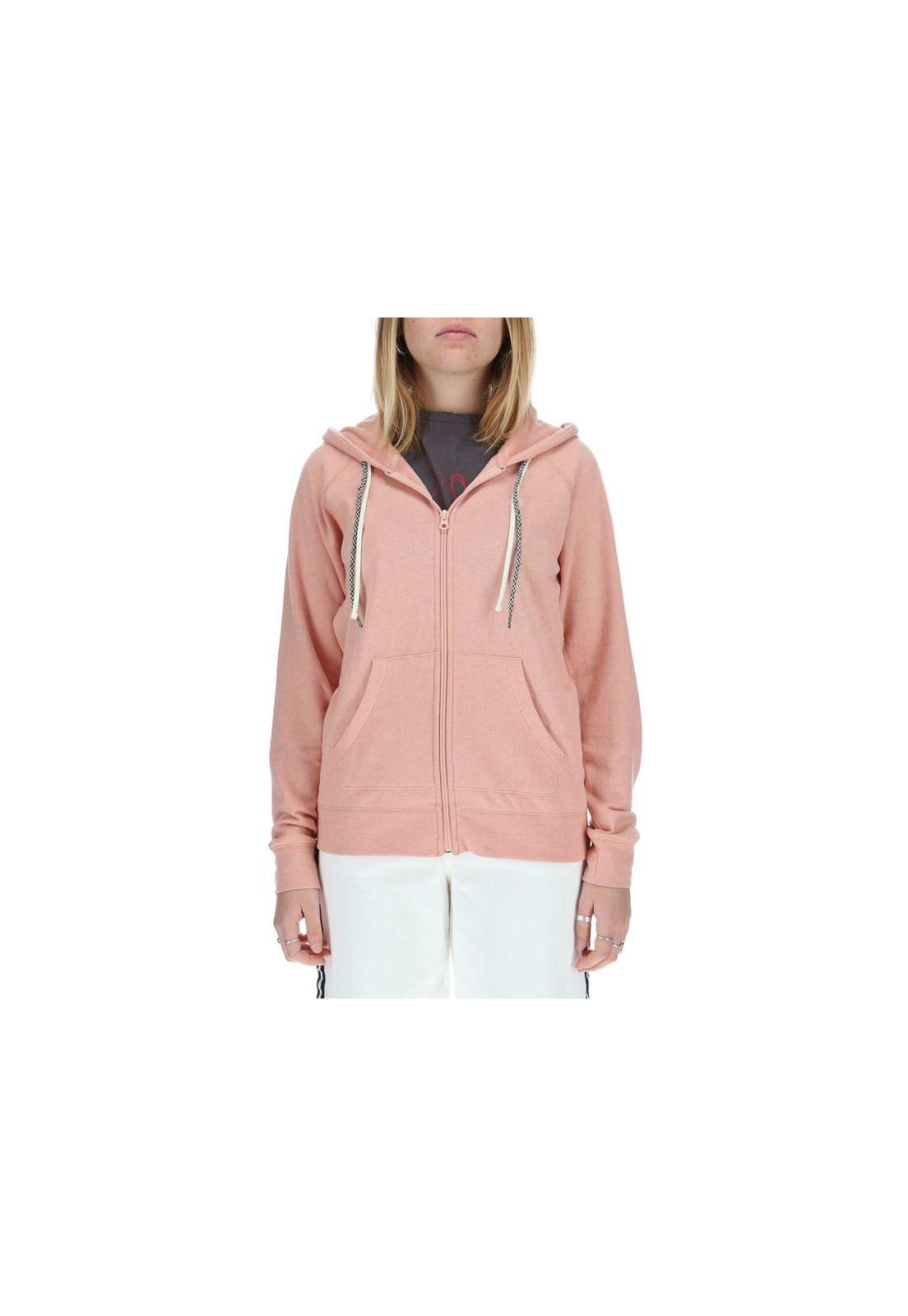 Poleron Mujer Lette Zip Naranjo-0