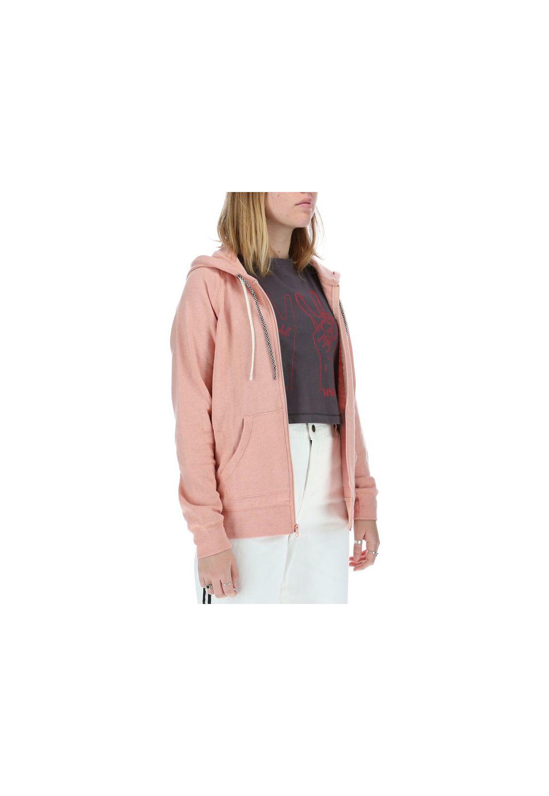Poleron Mujer Lette Zip Naranjo-3