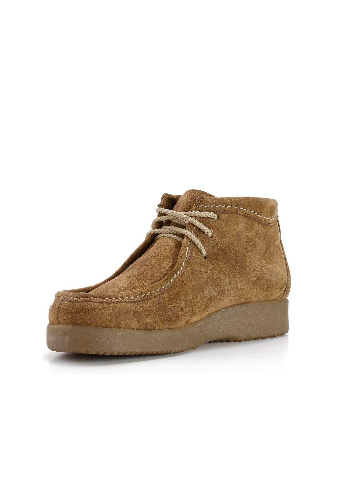 Botin Hombre Cuero Sioux II Café-1