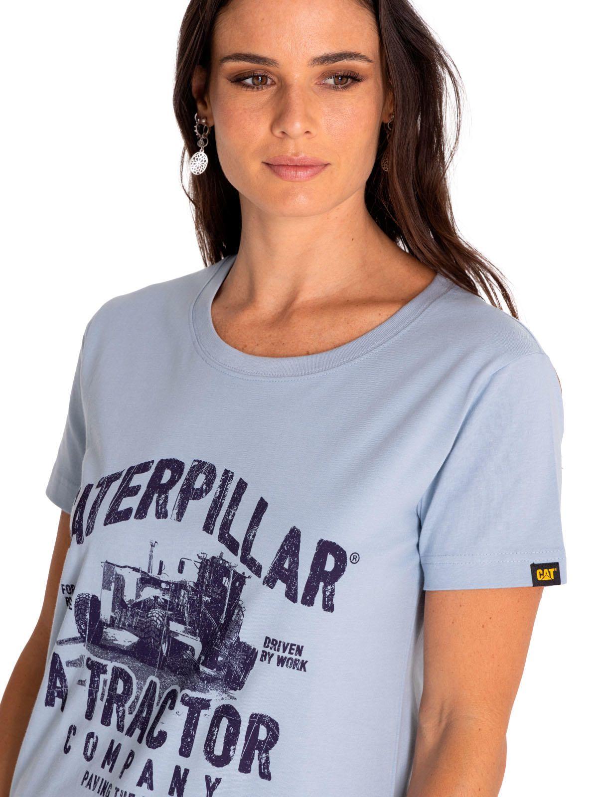 Polera Manga Corta Mujer Graphic Azul-4