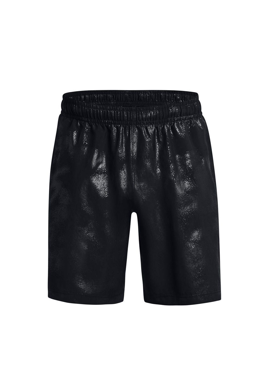 Short Training Woven Emboss Negro Hombre-0