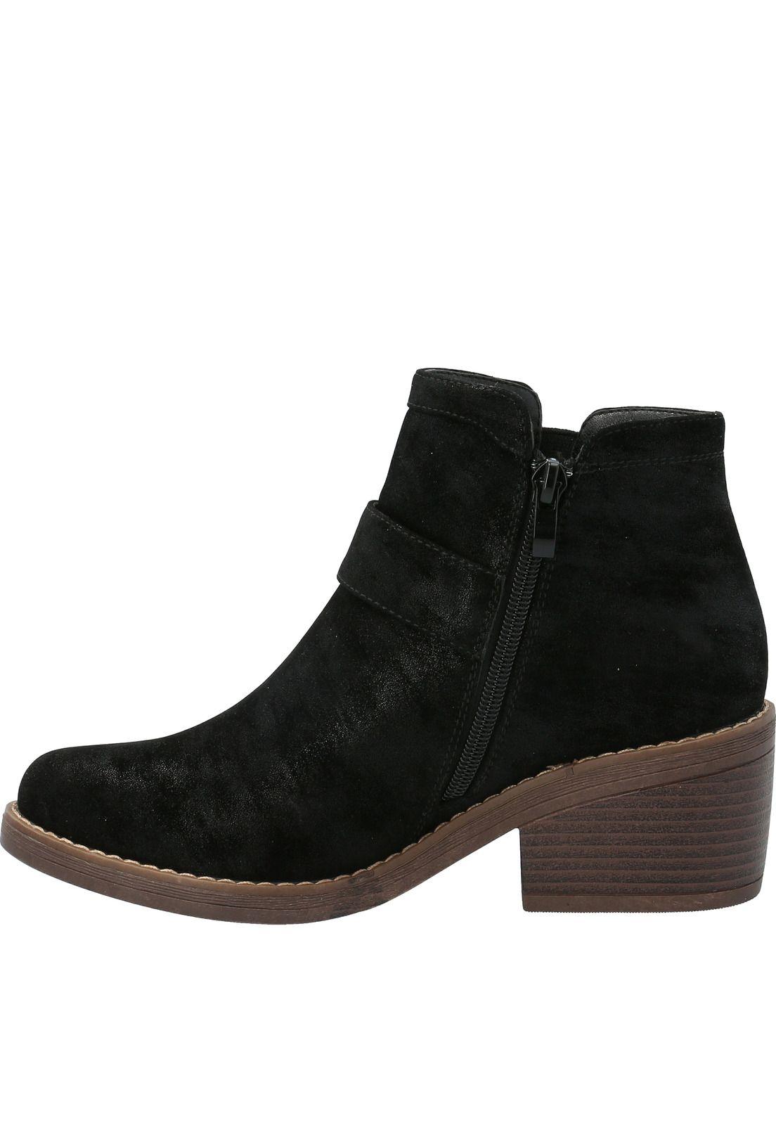 Botin Mujer Brady Negro-4